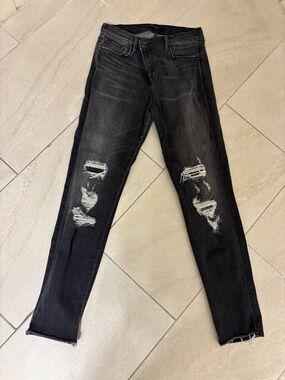 J Brand Black Ripped Skinny Jeans